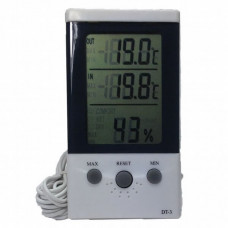 Гигрометр-термометр цифровой DT-3 (с дополнительным выносным датчиком температуры)