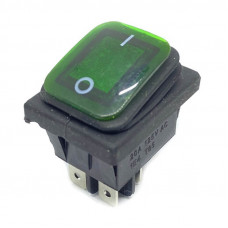 Переключатель FiLN (250V, 16A) 4 контакта, с защитой, зелёный