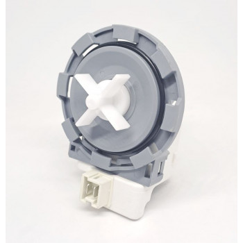 Насос сливной для стиральной машины на 8-ми защелках, клеммы впереди