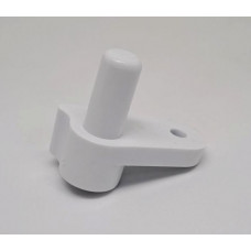 Петля двери нижняя правая холодильника Ariston, Indesit, Stinol, Whirlpool, C00857184 (короткая)