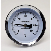 Термометр со штоком +120°C (5 см.) 1/2" Ø63мм. SD-174