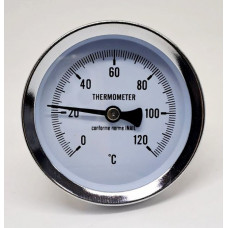 Термометр со штоком +120°C (5 см.) 1/2" Ø63мм. SD-174