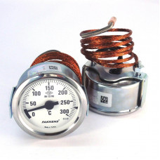 Термометр с капилляром +300°C Pakkens (2 метра) Ø60 мм.