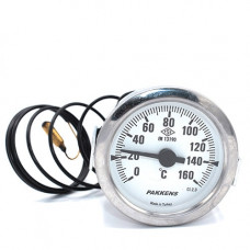 Термометр с капилляром +160°C Pakkens (2 метра) Ø60 мм.